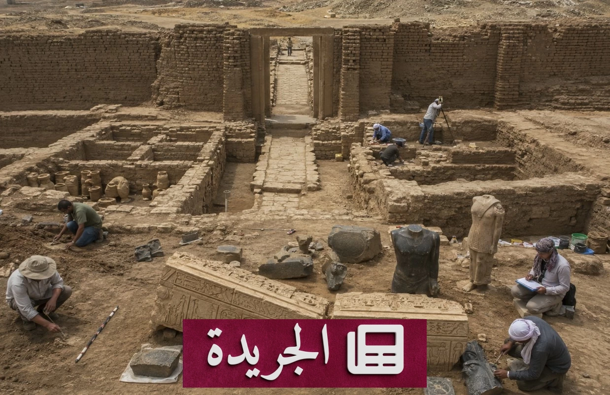 اكتشاف أثري جديد في تل أبو صيفي بالإسماعيلية يكشف عن سور معابد قديم - آخر الأخبار - الجريدة