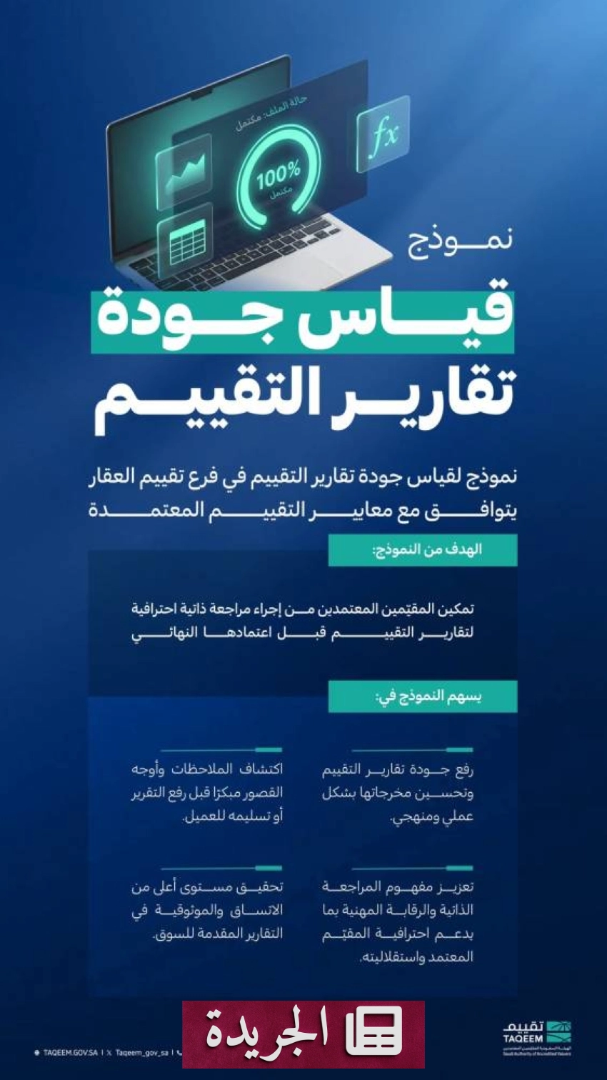 الهيئة السعودية للمقيمين تطلق نظام تقييم جودة تقارير العقارات - أخبار أونلاين
