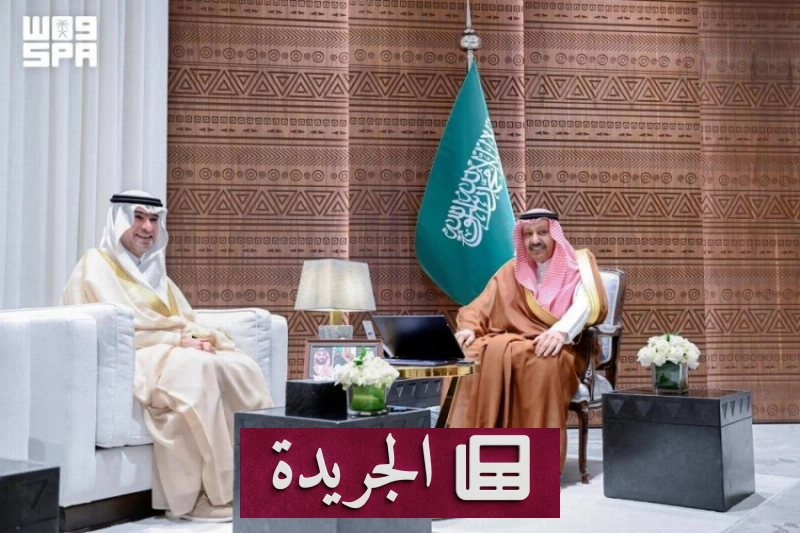 أمير الباحة يستقبل وزير البلديات والإسكان ويستعرض جهود الوزارة بالمنطقة - آخر الأخبار - الجريدة