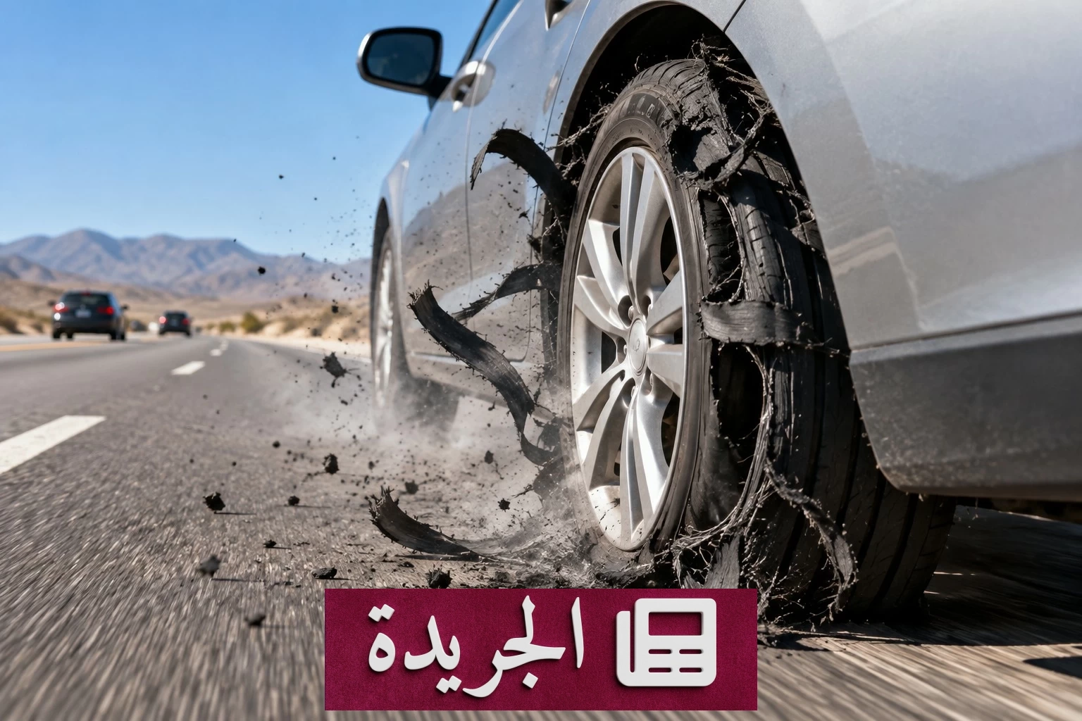 انفجار الإطار أثناء القيادة كيف تتجنب فقدان السيطرة بخمس خطوات - آخر الأخبار - الجريدة