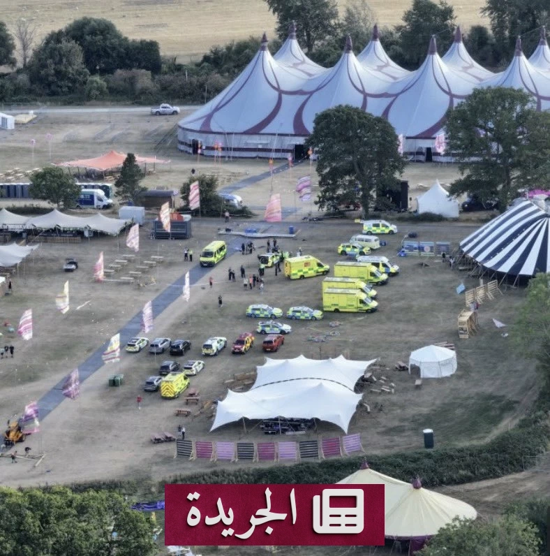 انهيار لافتة ضخمة في مهرجان بريطاني يودي بحياة شخص وإصابة ستة - آخر الأخبار - الجريدة