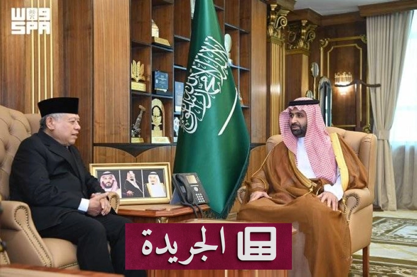 استقبال أمير جازان لضيوفه في مكتبه اليوم - آخر أخبار الجريدة