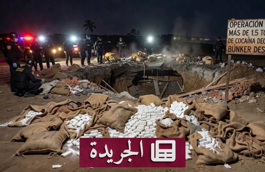 ضبط 1.5 طن من الكوكايين في الإكوادور بعد عملية أمنية ليلية - آخر الأخبار - الجريدة