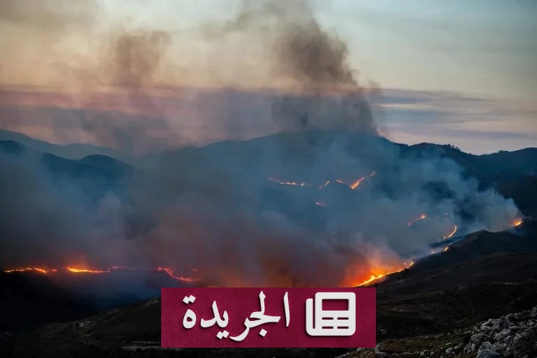 رجال الإطفاء يكافحون حريق غابات في جزيرة باروس اليونانية وسط انتشار ألسنة اللهب