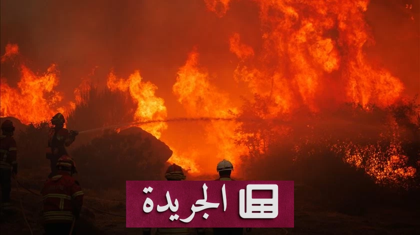حريق هائل في البرتغال يهدد قرى ويصيب ثلاثة من رجال الإطفاء - آخر الأخبار - الجريدة