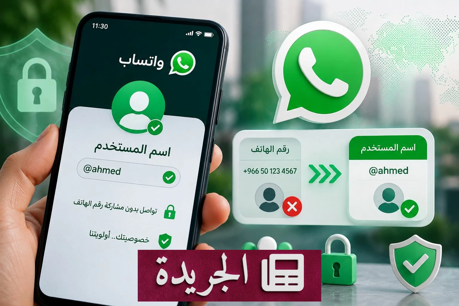 واتساب يتحول إلى نظام الأسماء.. الخصوصية تتقدم على أرقام الهواتف - آخر الأخبار - الجريدة
