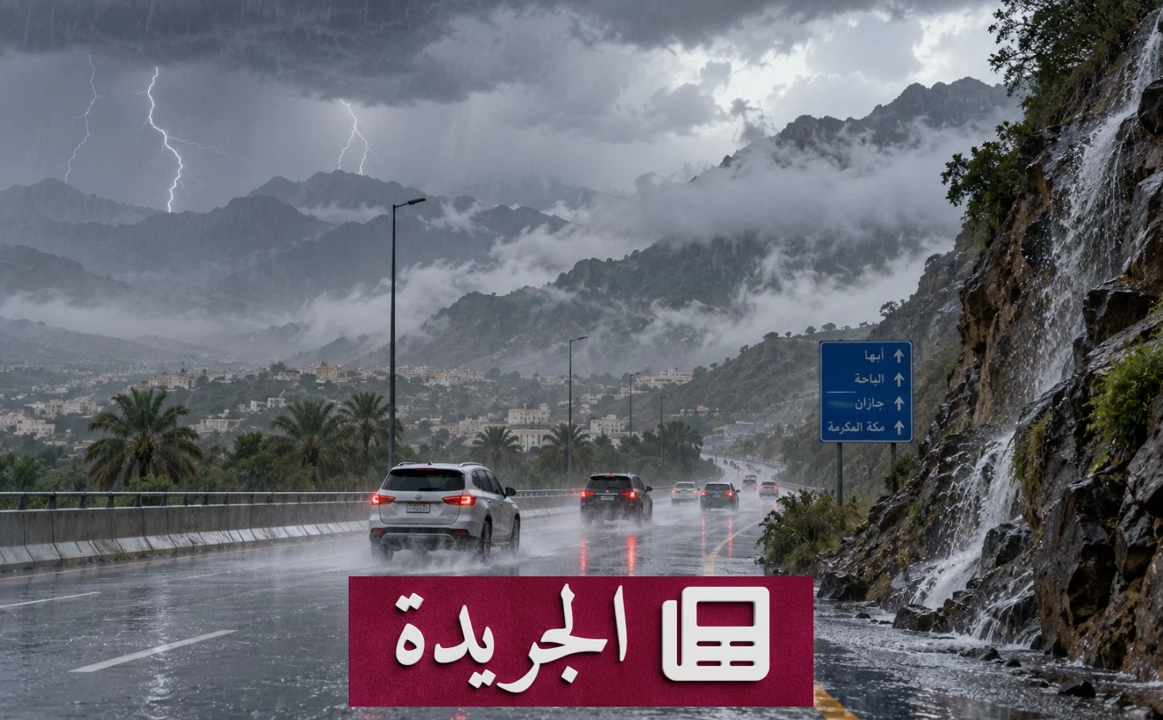تحذير من أرصاد المملكة: أمطار رعدية وسيول تضرب 5 مناطق اليوم - آخر الأخبار - الجريدة