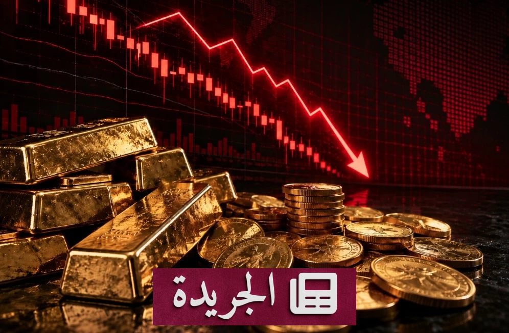 صورة توضح تراجع أسعار الذهب إلى أدنى مستوى في ثلاثة أسابيع