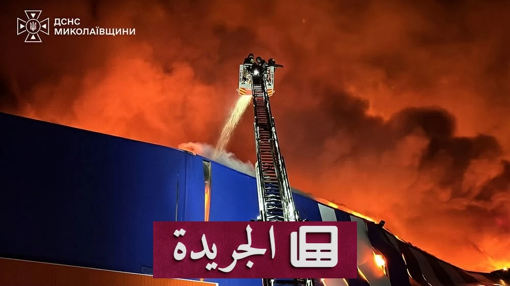 الرئيس الأوكراني فولوديمير زيلينسكي خلال حديثه عن القصف الروسي لمطارات كييف